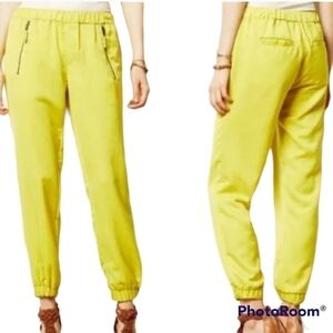 Anthropologie Hei Hei Harper Yellow Ankle pants rn#66170
